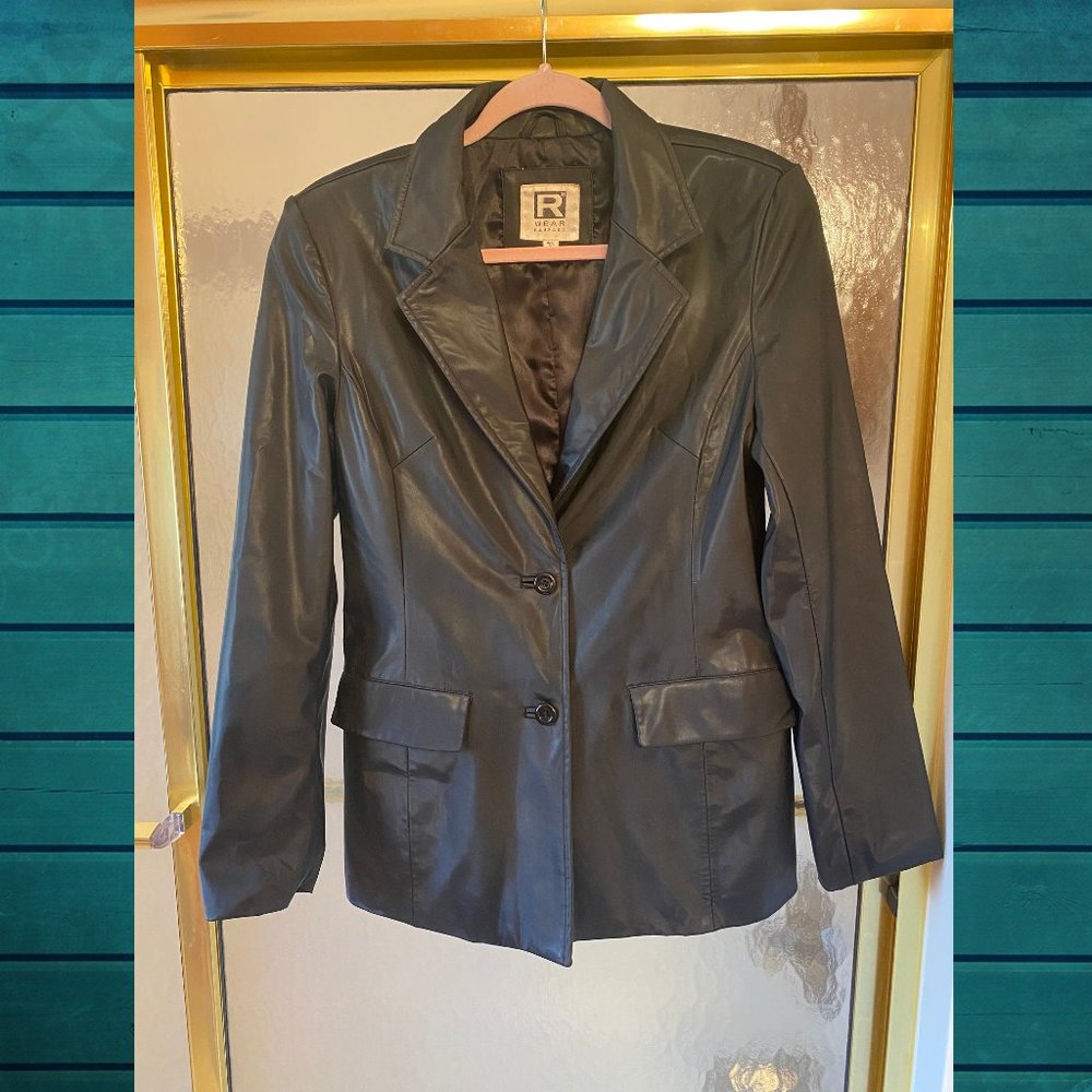 Rampage | Black Faux Leather Jacket Coat